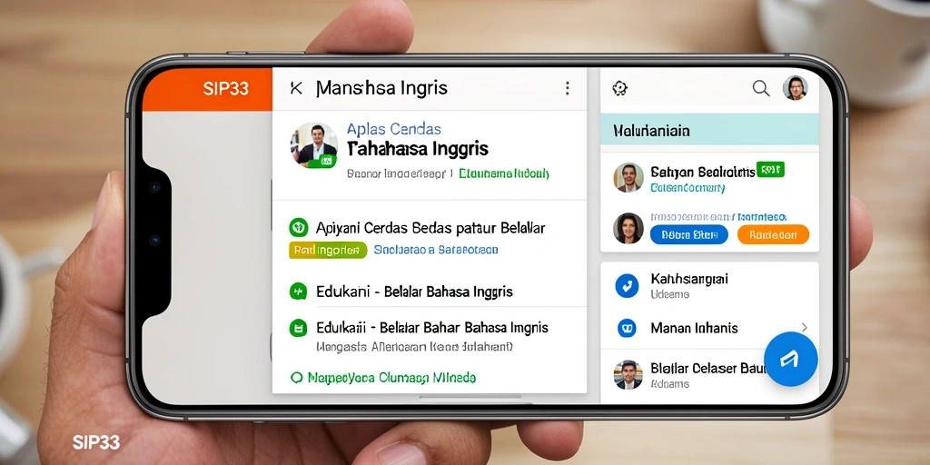 Antarmuka SIP33 yang interaktif dan ramah pengguna.